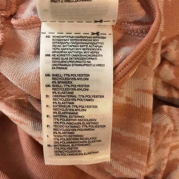 Adidas by Stella McCartney Parley Pink/White Long-Sleeved Yoga Top - Size Medium - Picture 13 of 13